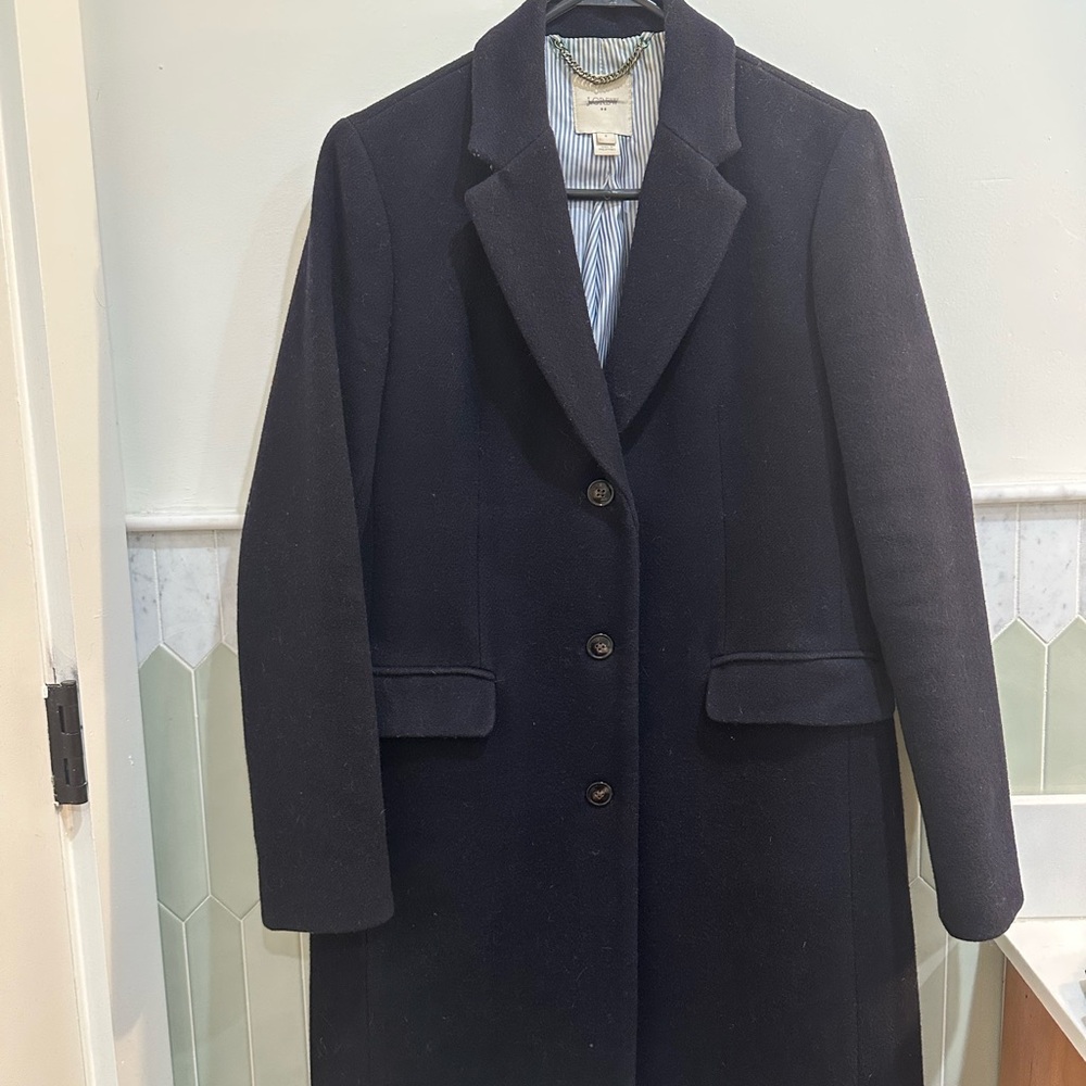 J. Crew Navy Blue Trench Coat